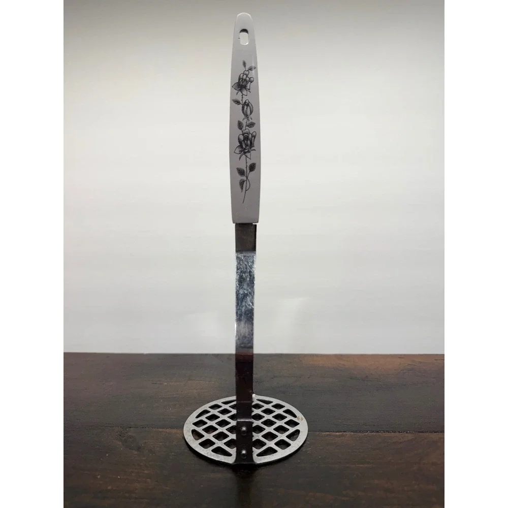 Stainless Steel Potato Masher Japan Rose Handle Stainless Steal‎ EKCO